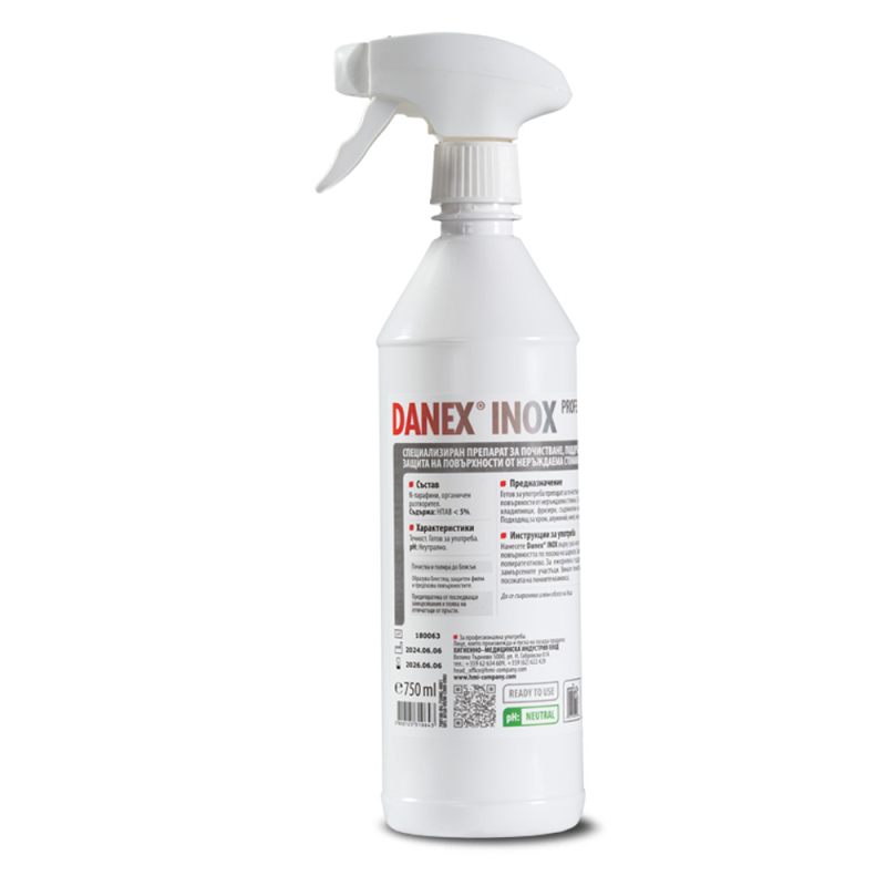 DANEX&reg; INOX - почистващ препарат за полиране и поддръжка на повърхности от неръждаема стомана