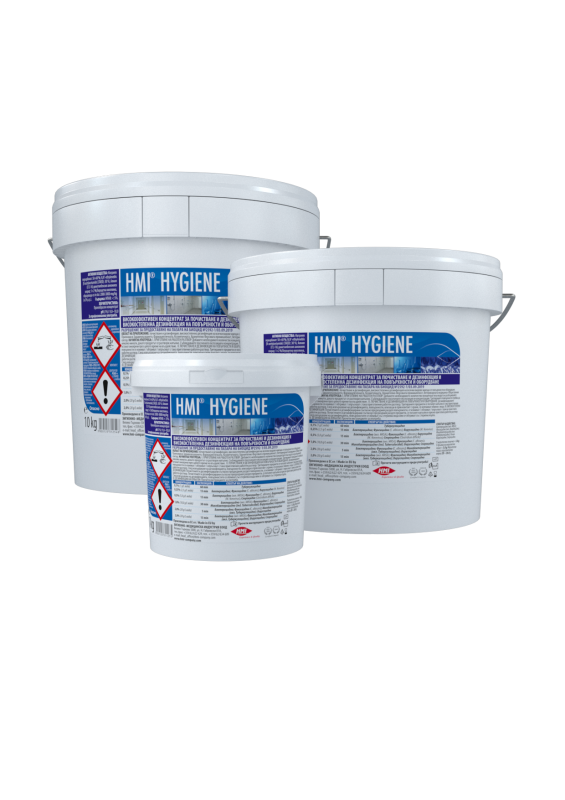HMI® HYGIENE - почистващ и дезинфекциращ концентрат за повърхности и оборудване