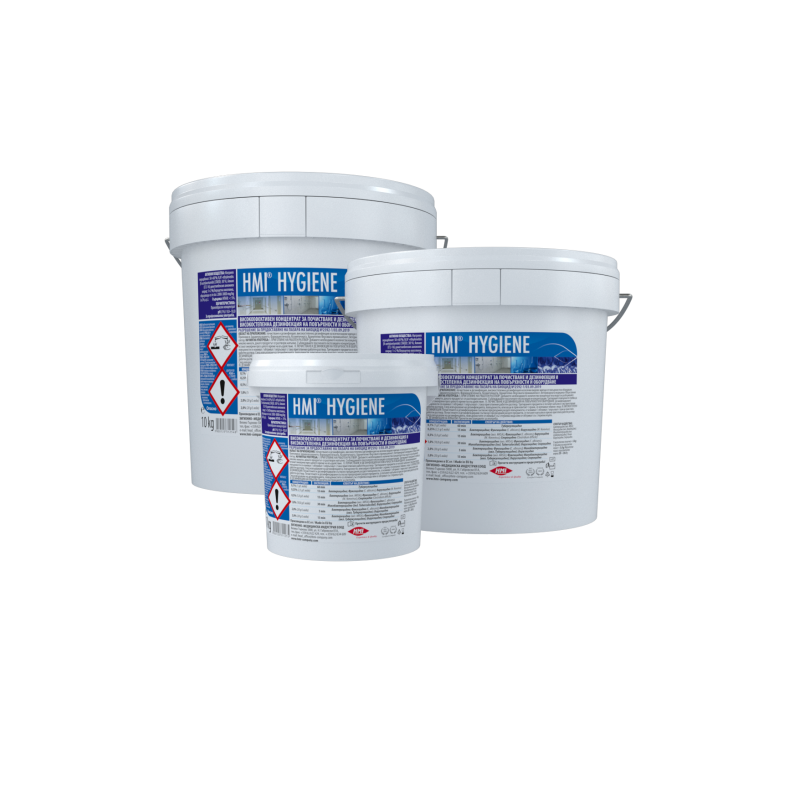 HMI® HYGIENE - почистващ и дезинфекциращ концентрат за повърхности и оборудване