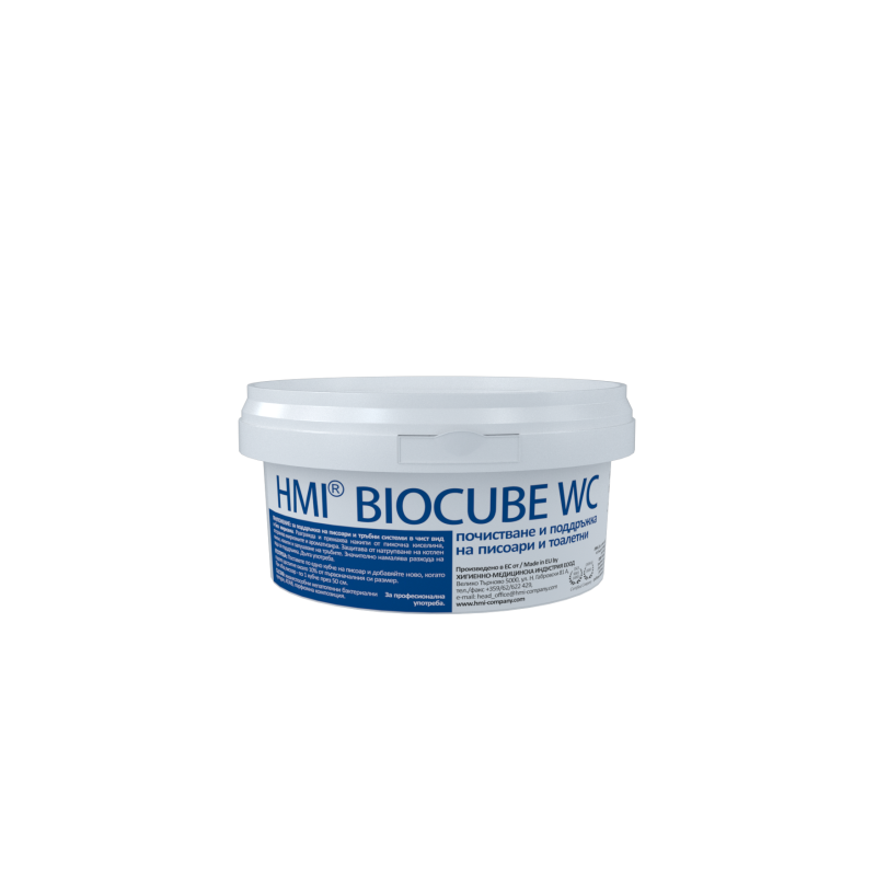 hmi® biocube WC - биологично почистване и поддръжка на писоари и тоалетни
