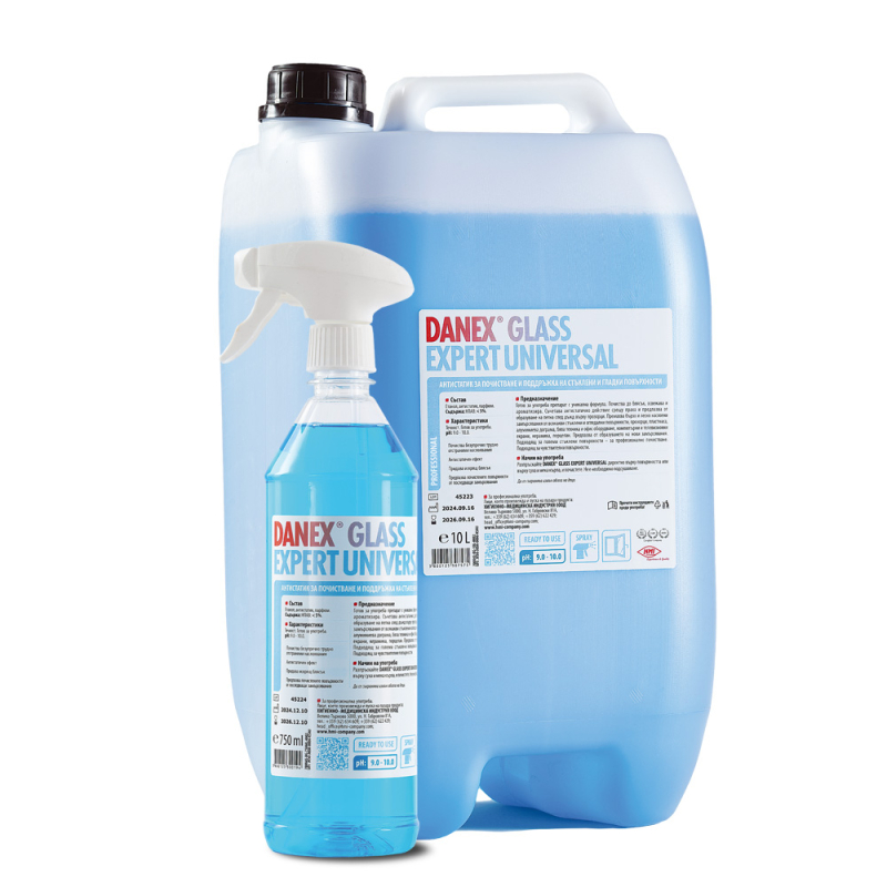 DANEX&reg; GLASS EXPERT UNIVERSAL - препарат за почистване на стъклени и гладки повърхности