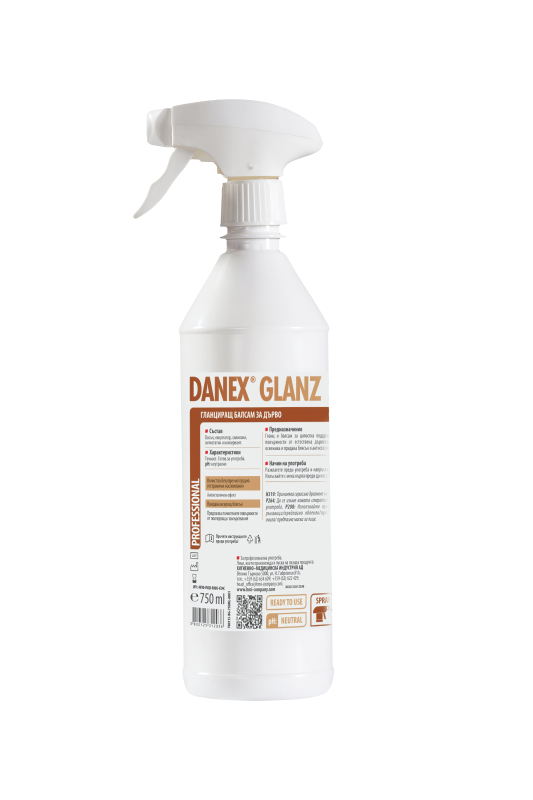 DANEX&reg; GLANZ - почистващ препарат за дървени повърхности